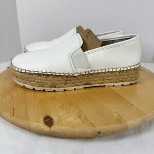 Circus by Sam Edelman Cora Platform Espadrilles Winter White Boho Women sz 9